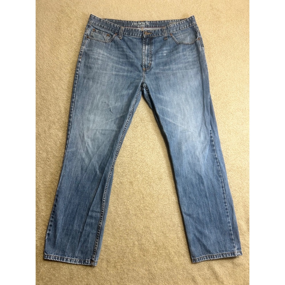 HOWICK Mens‎ Bridgeport Utility Wash Regular Fit Blue Denim Jeans Size 40R
